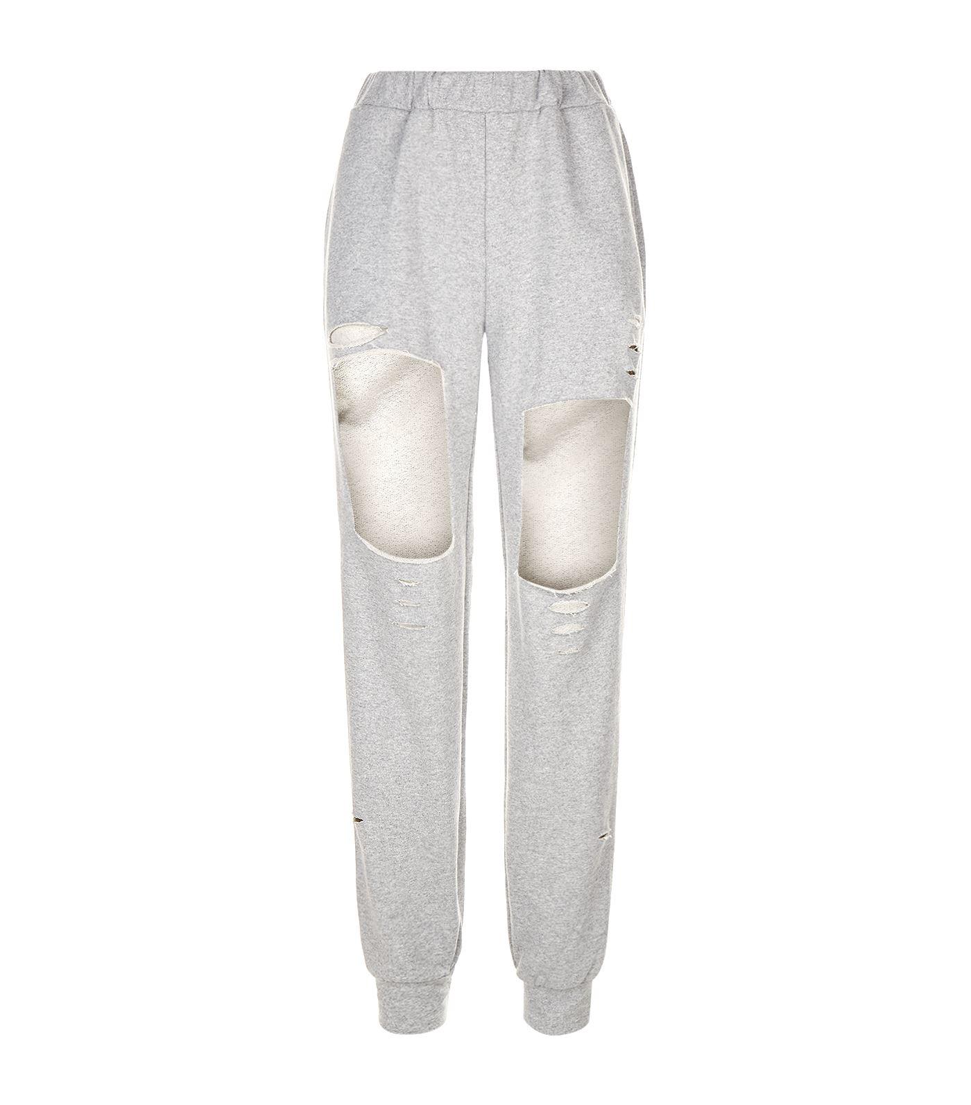 cut out sweatpants