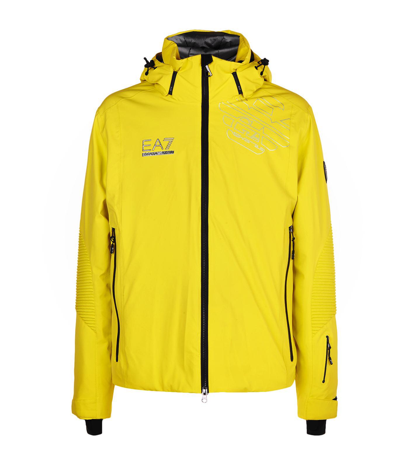 Armani Ski Jacket in Yellow for Men - Lyst
