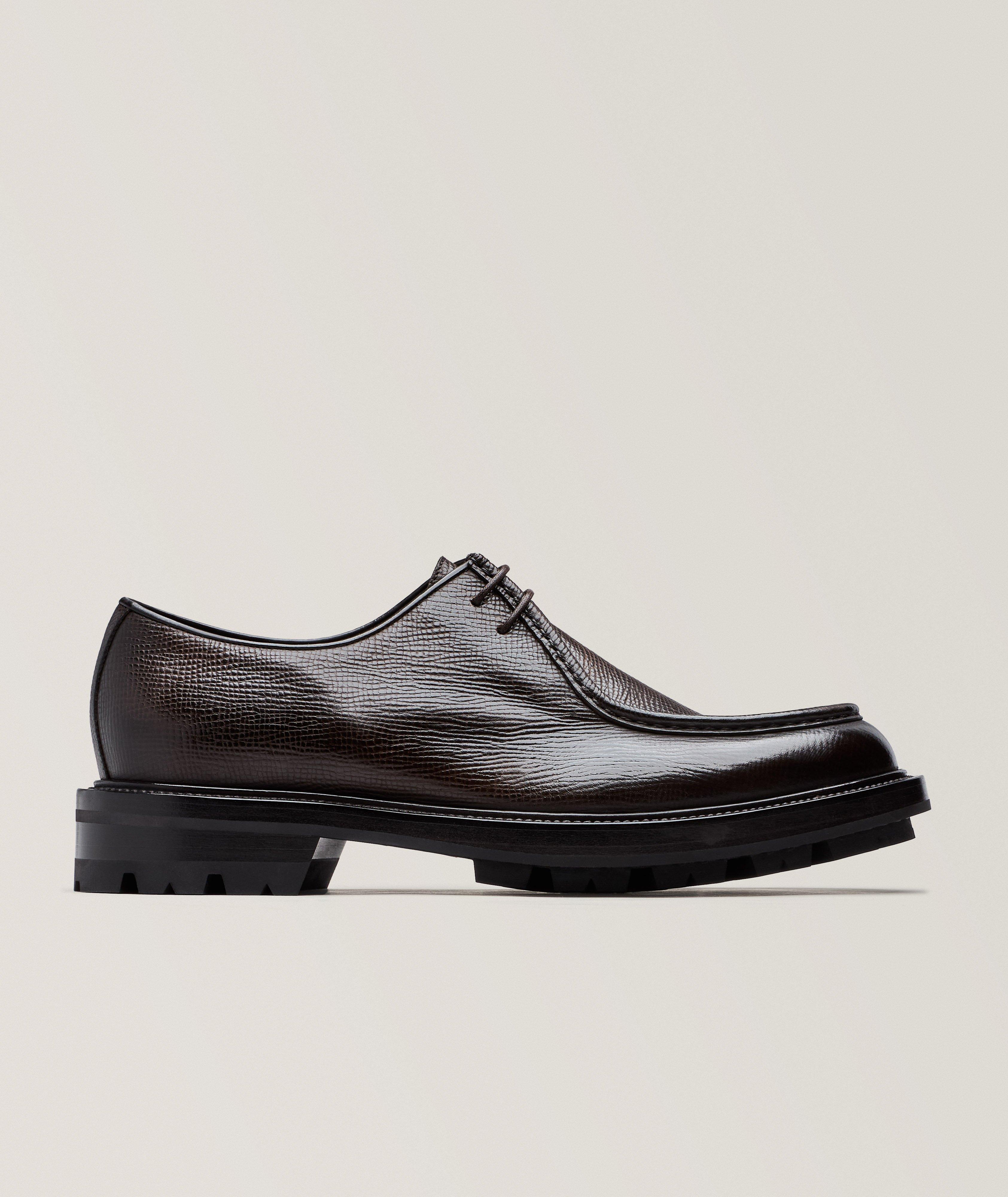 Neil Barrett Black and Brown Oxfords Classic Lace-Up Neil Barrett Suede lace-ups - Dark Brown - Men  main image 3