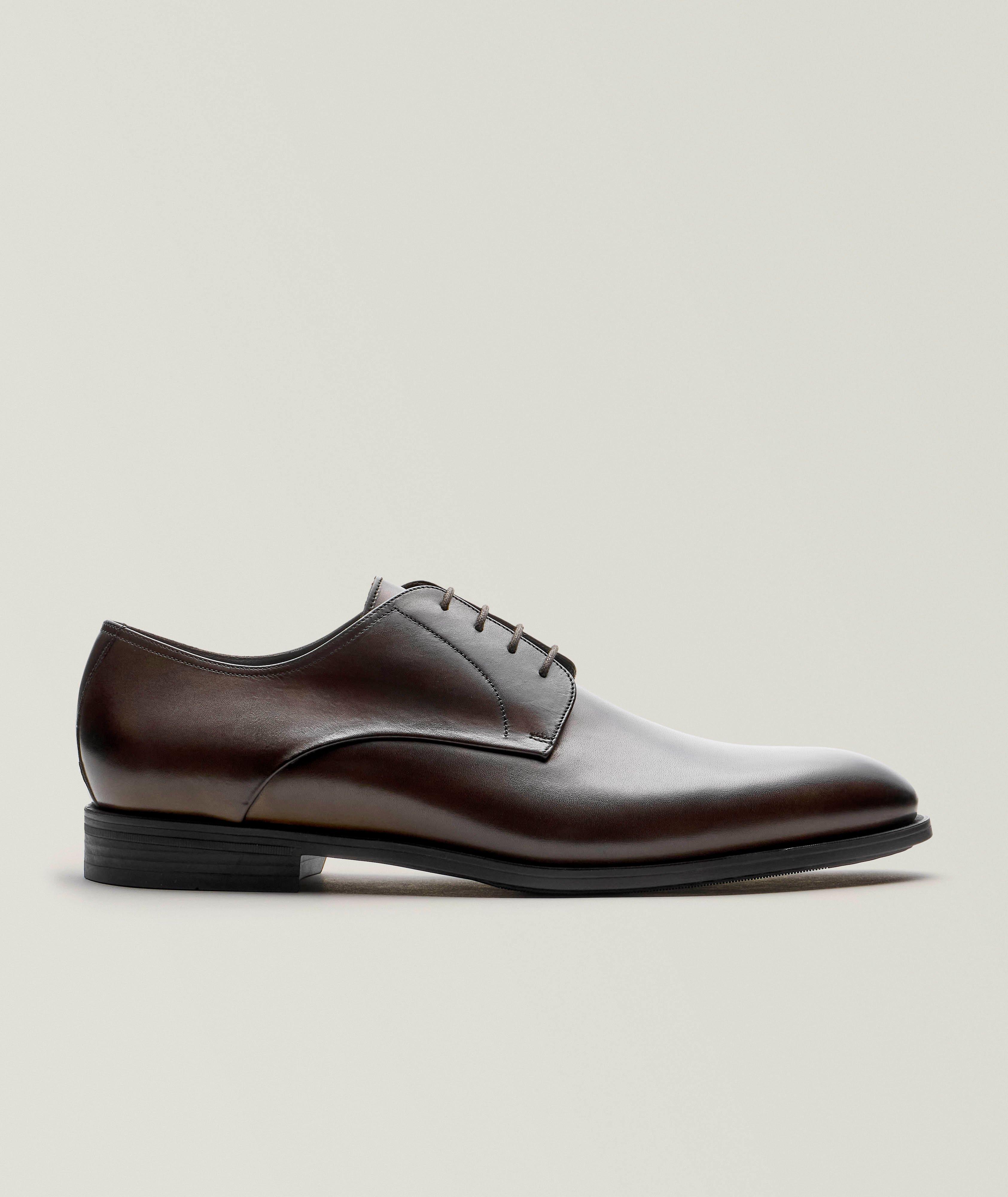 To boot New York Brown loafers Blakeley burnished derby leather lace-up oxfords The Blake Penny Loafers - Leathry main image 2