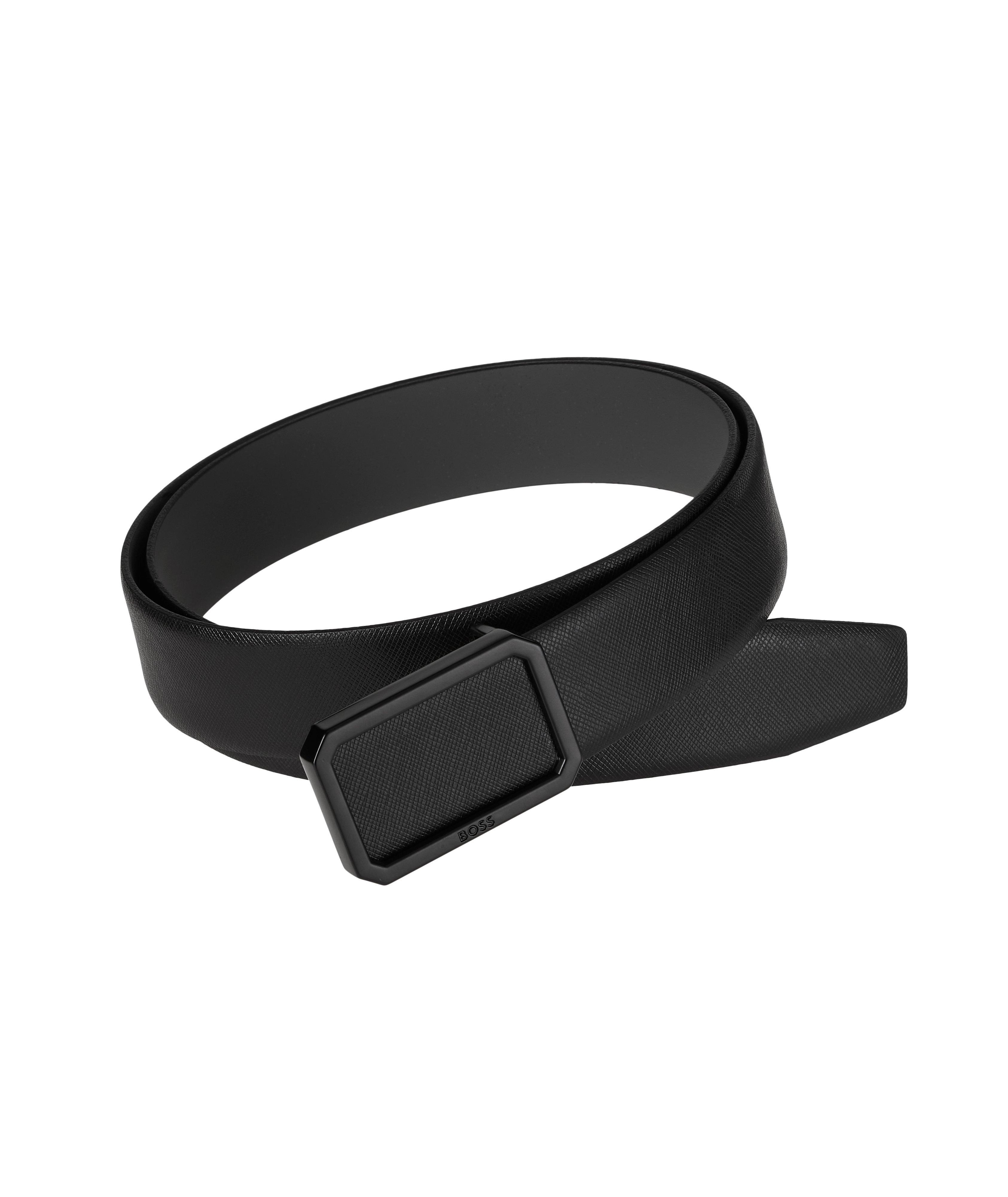 mens leather belt hugo boss