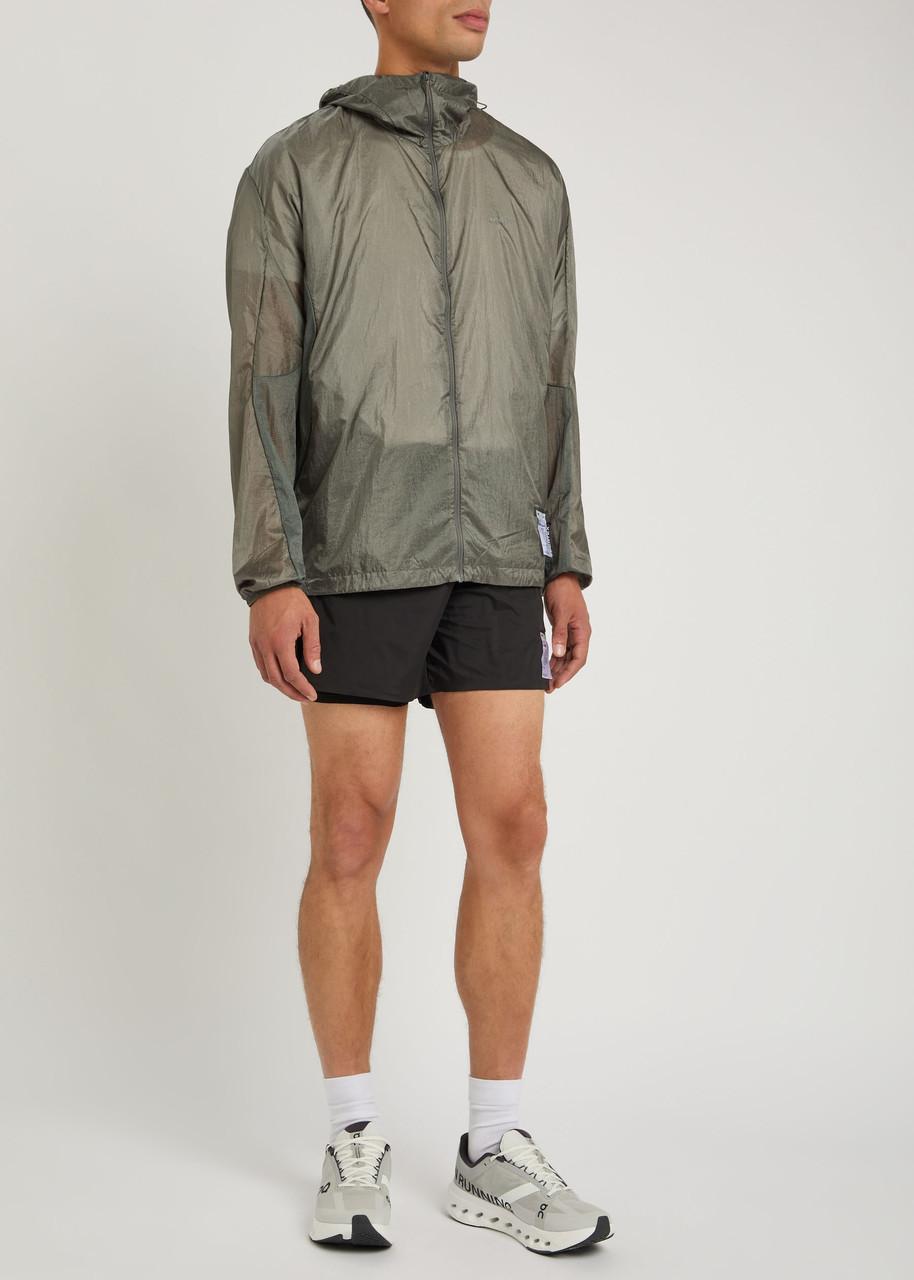 Satisfy Hooded Pertex Diamond Fuse Jacket in Gray for Men | Lyst
