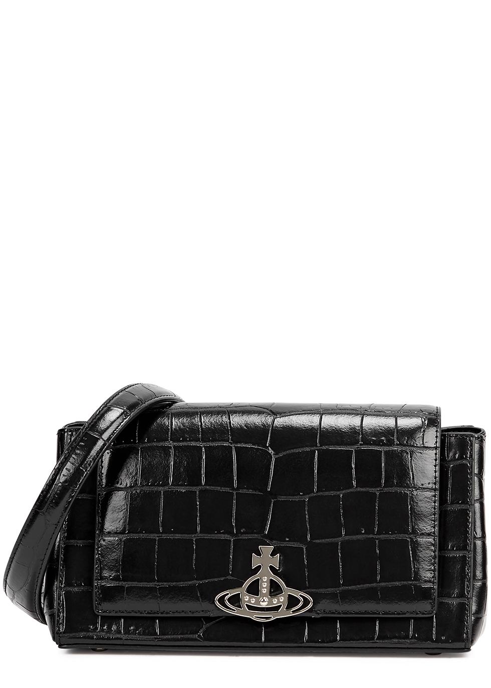 Vivienne Westwood Hazel Medium Leather Top Handle Bag in Black Lyst