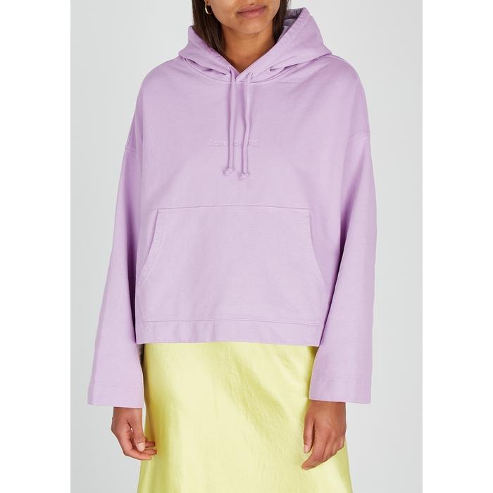 Acne Studios Lilac Hooded Cotton Sweatshirt in Purple - Lyst