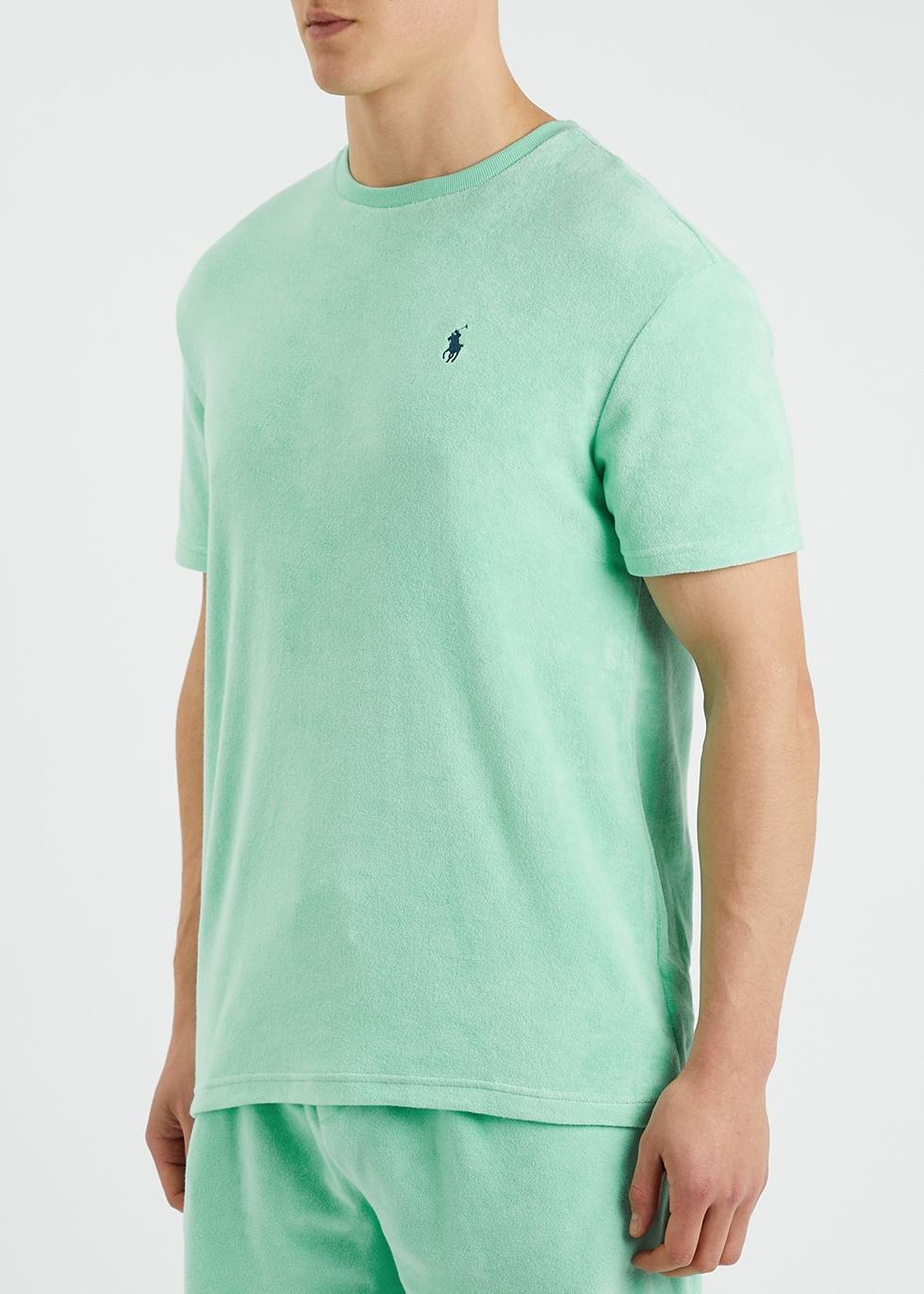 Polo Ralph Lauren Mint Logo Terry T-shirt in Green for Men | Lyst UK