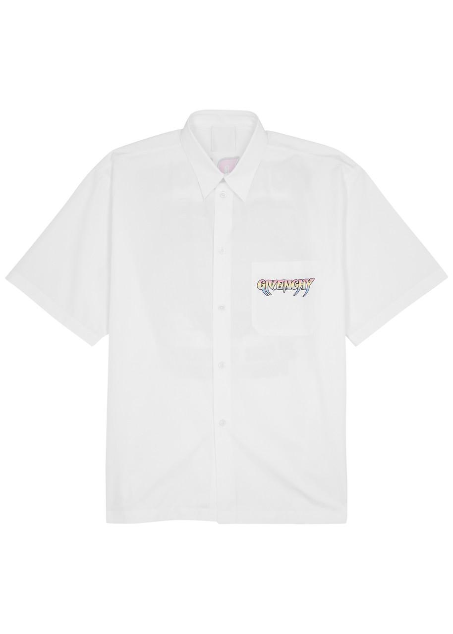 Tシャツ・カットソー GIVENCHY SS25 White poplin oversize shirt (BW61D2G1ZU 100) Givenchy | Oversized white shirt in poplin with open back
