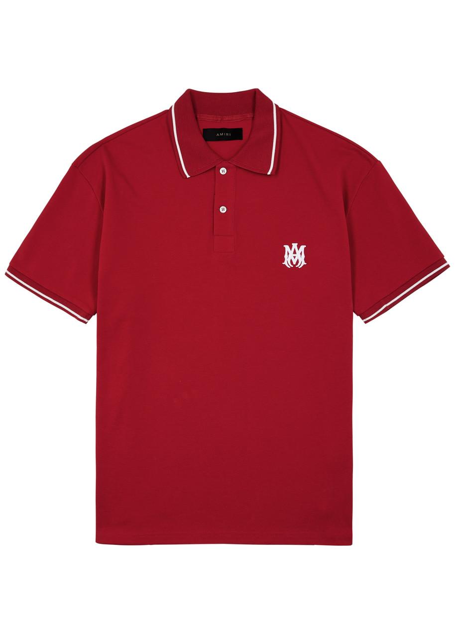 Amiri Cotton Polo Shirt in Red for Men | Lyst