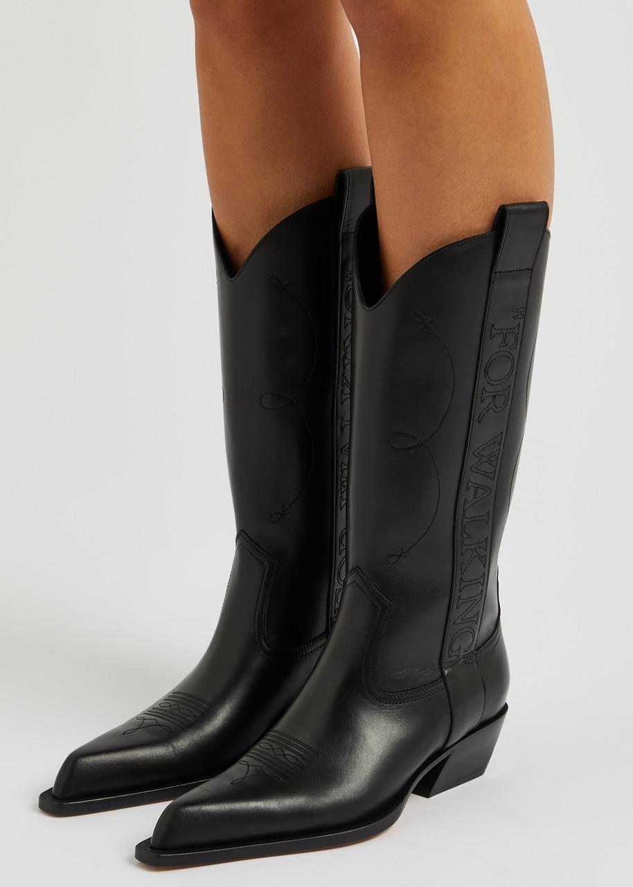 Off-White c/o Virgil Abloh For Walking 50 Leather Cowboy Boots in Black |  Lyst UK
