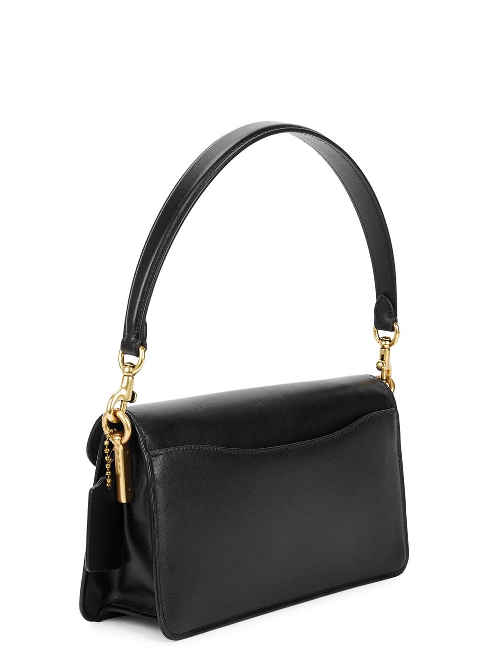 COACH Tabby 26 Black Leather Shoulder Bag Lyst