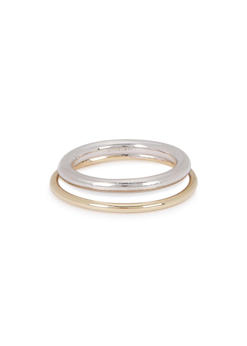 Otiumberg Duo Sterling Silver And Gold Ring in Metallic - Lyst