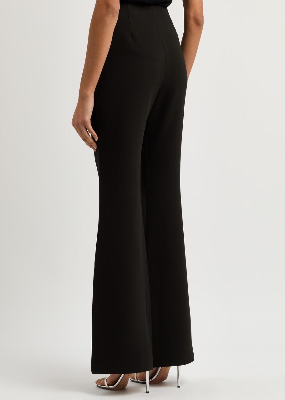 【Roland Mouret】 Lucanusウールクレープ wide legパンツ Roland Mouret Lucanus Wool Crepe Wide Leg Pants Cream