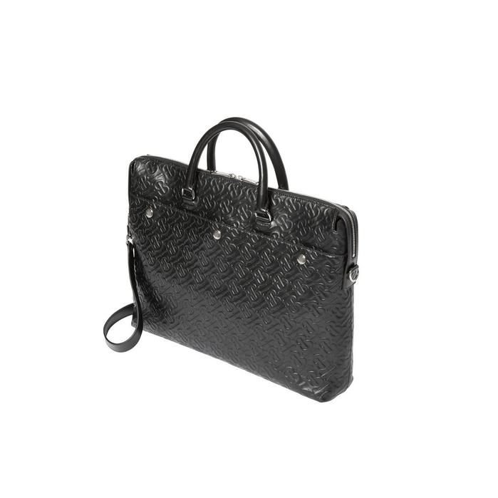 monogram leather briefcase