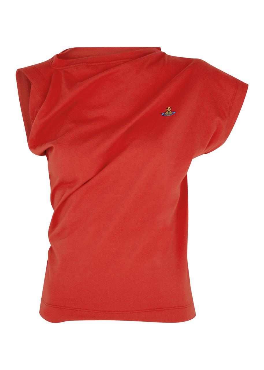 Vivienne Westwood Hebo Asymmetric Cotton Top in Red Lyst