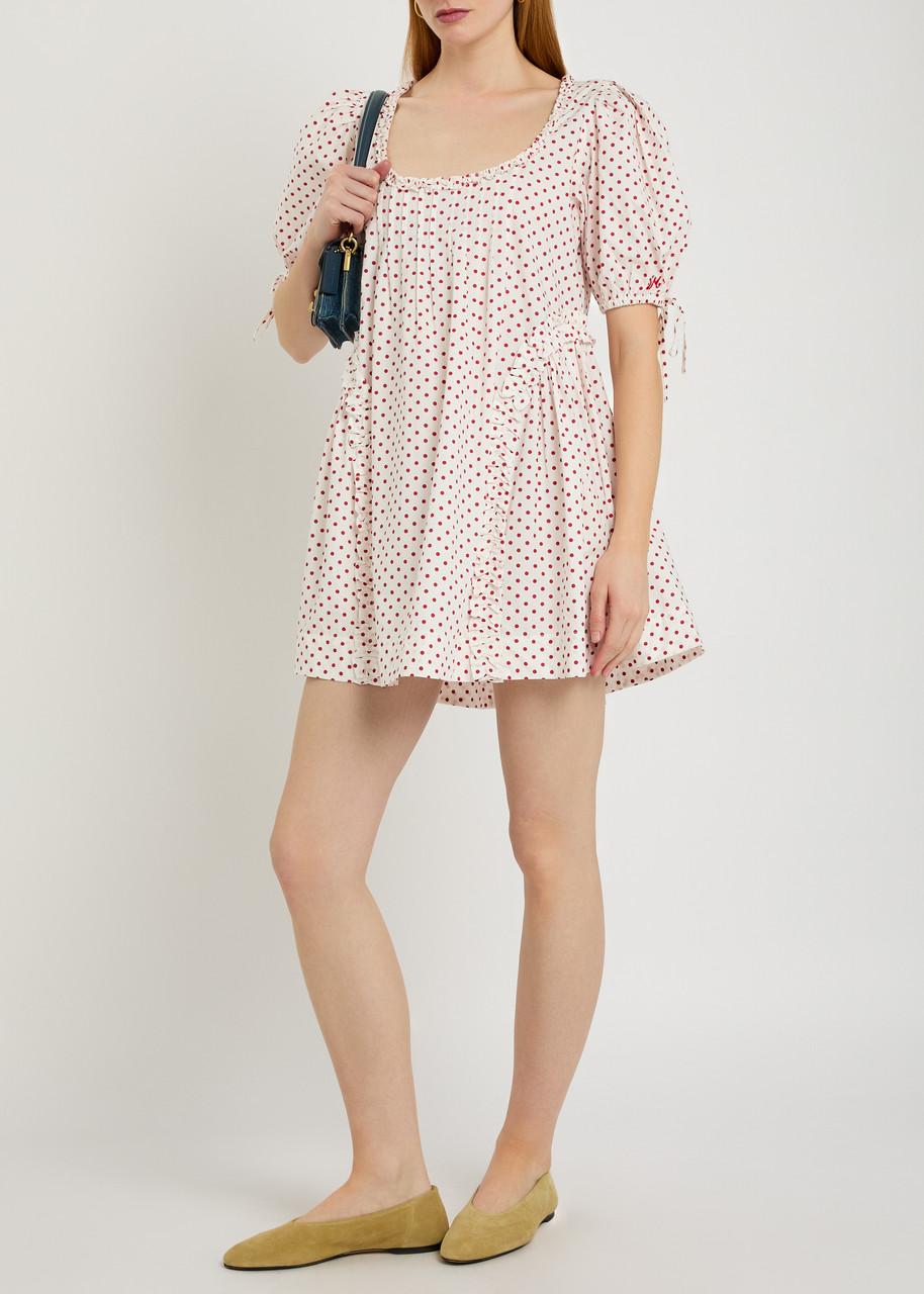 damson madder meri mini dress Damson Madder Meri Cotton Mini Dress