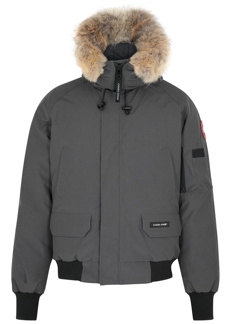 Canada Goose Chilliwack Fur-trimmed Arctic-tech Bomber Jacket in Gray for  Men | Lyst