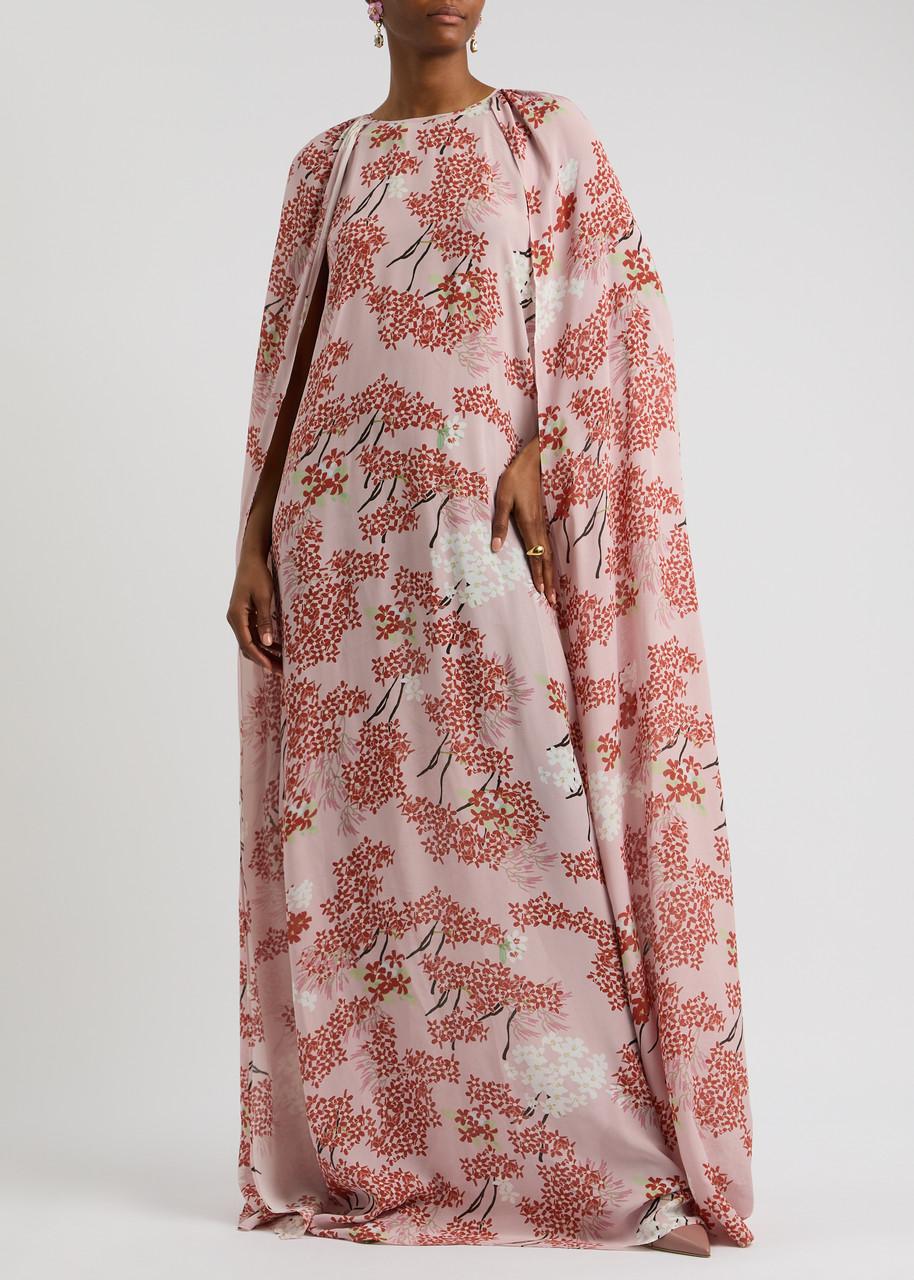 ワンピースその他 BERNADETTE io maxi dress with floral linen print BERNADETTE Georgio Floral-Print Linen Gown in Metallic | Lyst