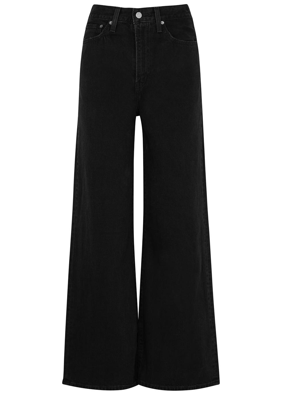 Levi's Ribcage Wide Leg in Black | Lyst