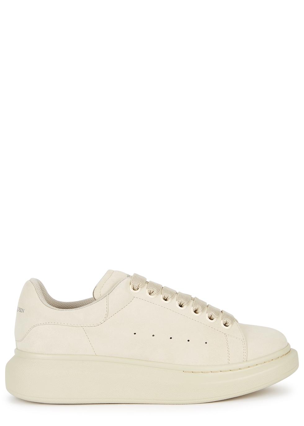 Cream Suede Classic Sneakers