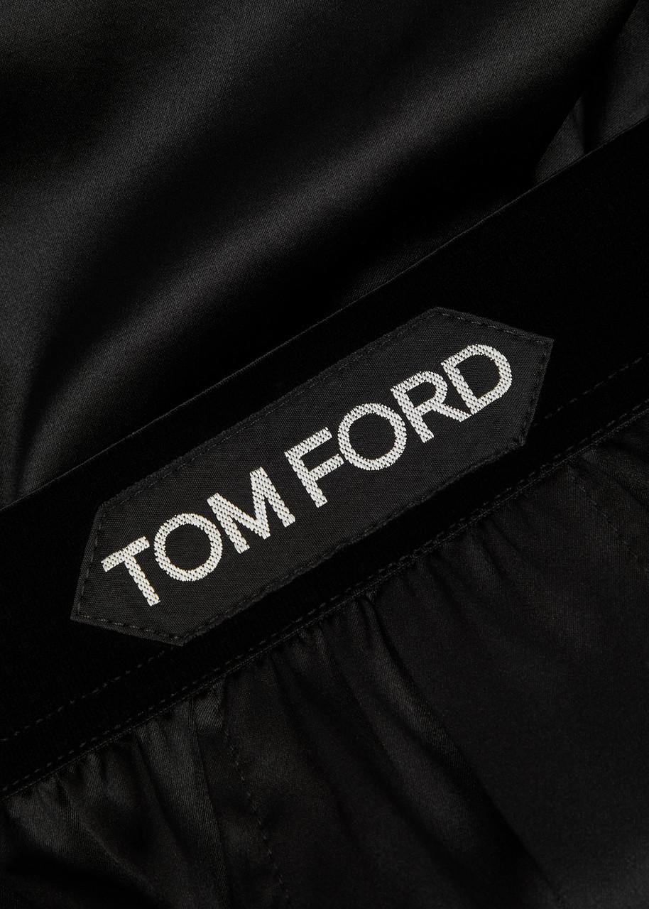 Silk Blend Boxer Briefs in Black - Tom Ford