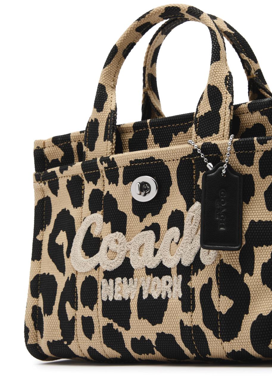 COACH Cargo Tote Bag 20 With Leopard Print Lyst