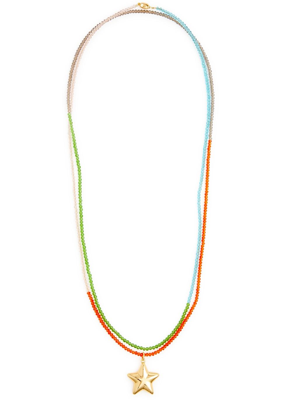 Wrap around store beaded necklace