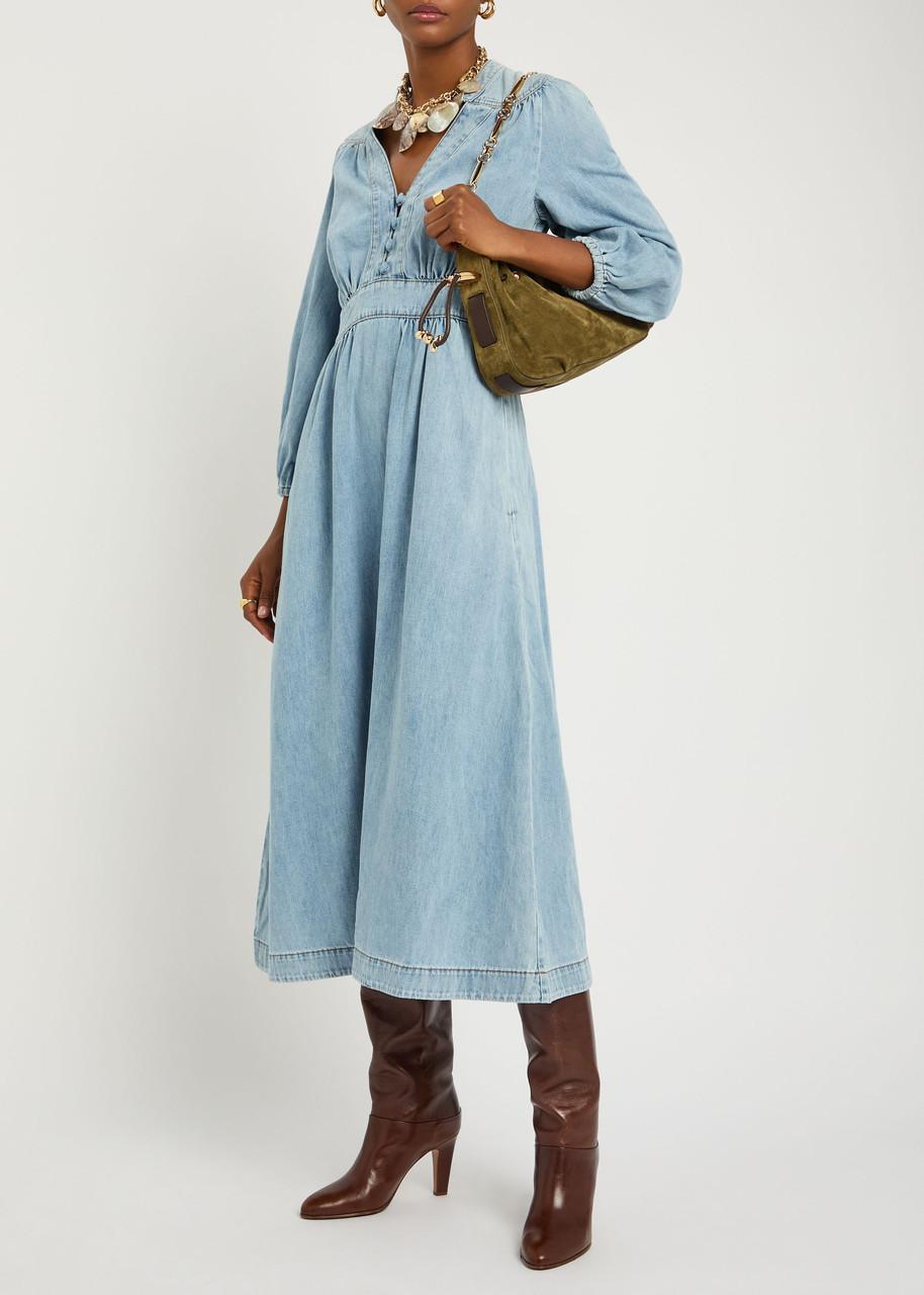 zimmerman denim dress Denim Cargo Midi Dress