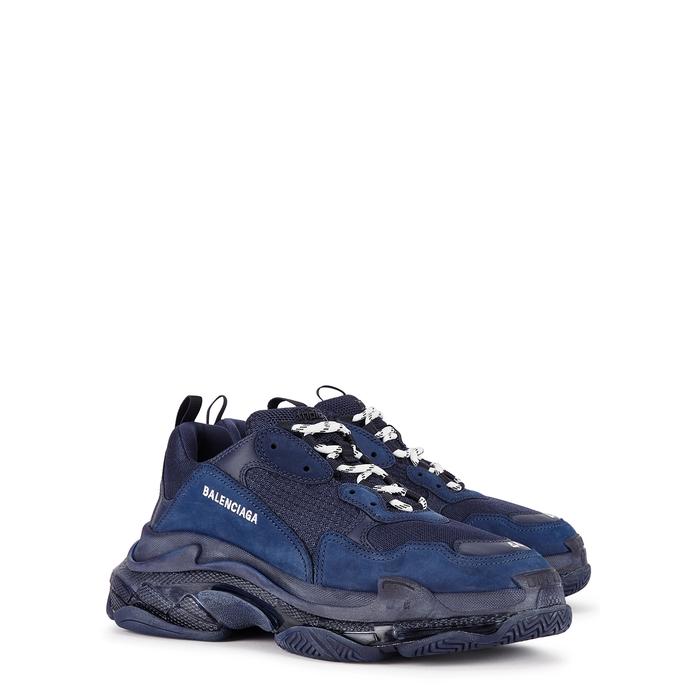 balenciaga sneakers navy blue