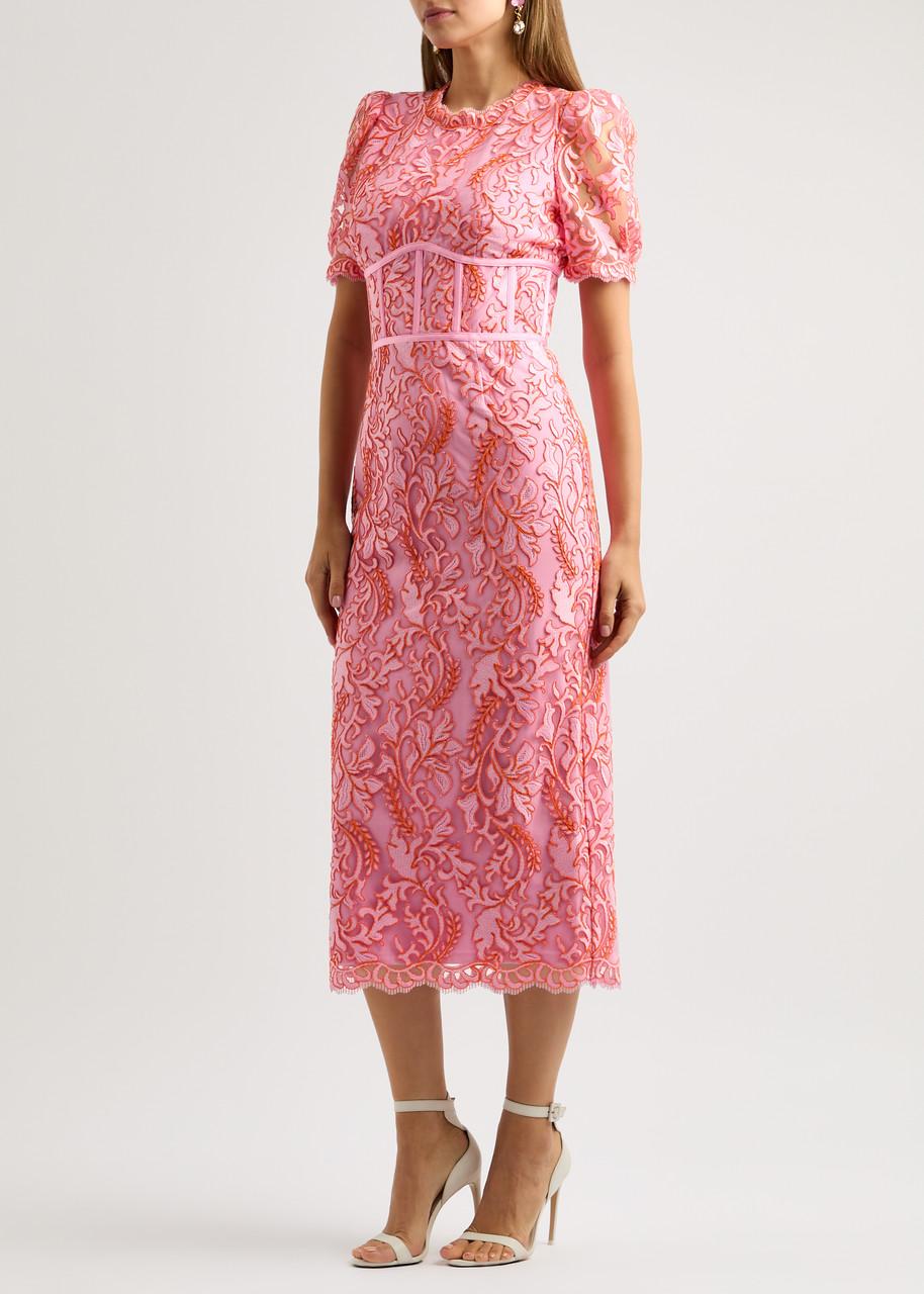 関税込 REBECCA VALLANCE◆Willow embroidered tulle midi dress Willow Midi Dress – Rebecca Vallance