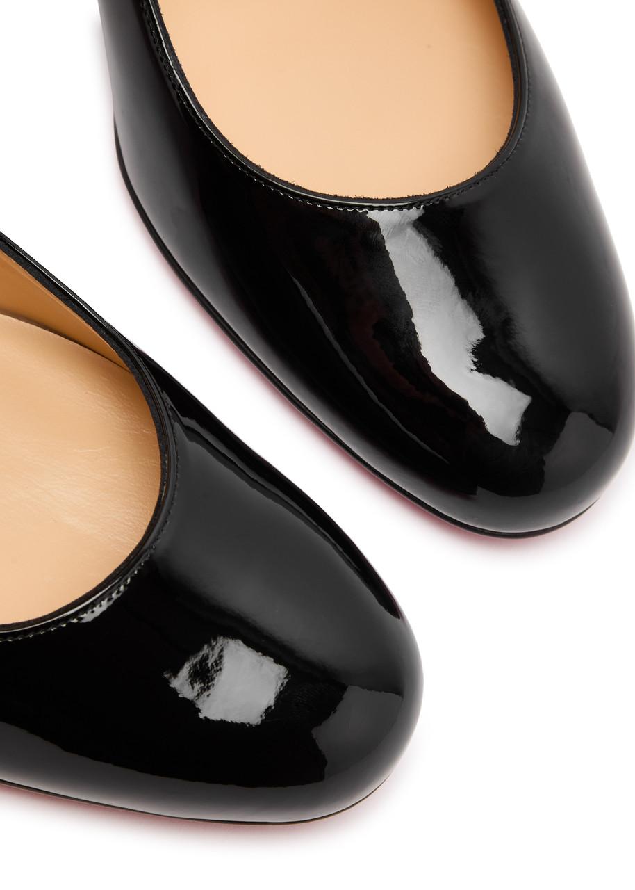 Christian Louboutin Miss Sab 55 Patent Leather Pumps in Black