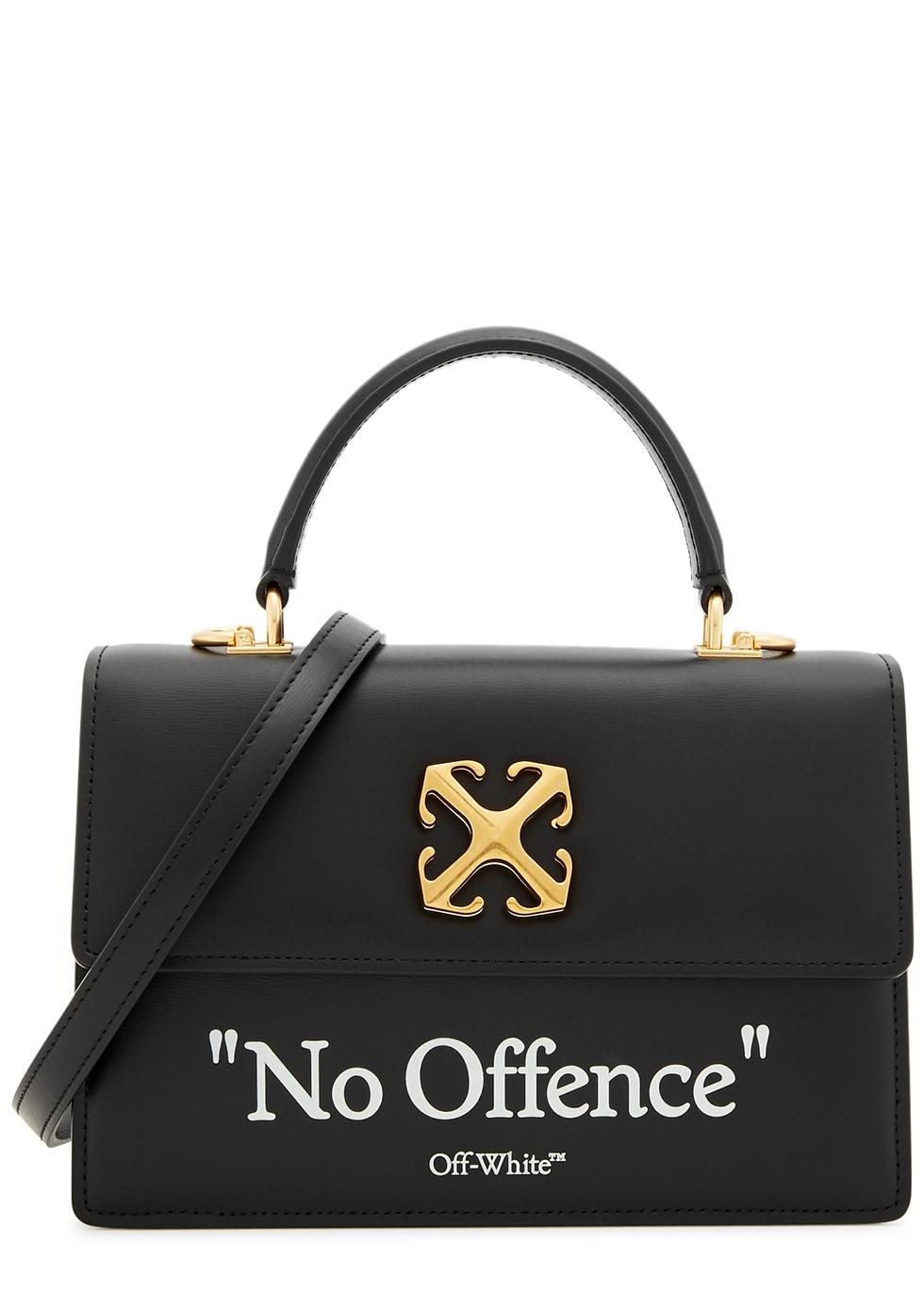 Off-White Jitney 1.4 Arrow Quote Top-Handle Bag