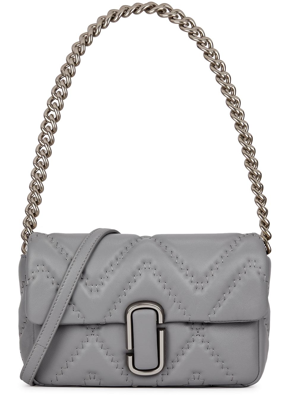 Marc Jacobs J Marc Quilted Leather Shoulder Bag in Gray | Lyst