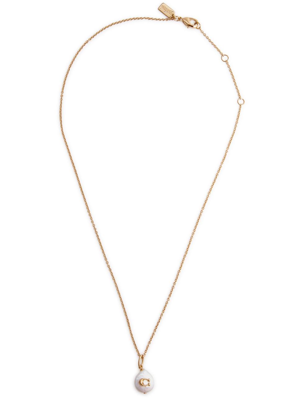 Coach Signature Heart Locket Necklace In Gold | ModeSens