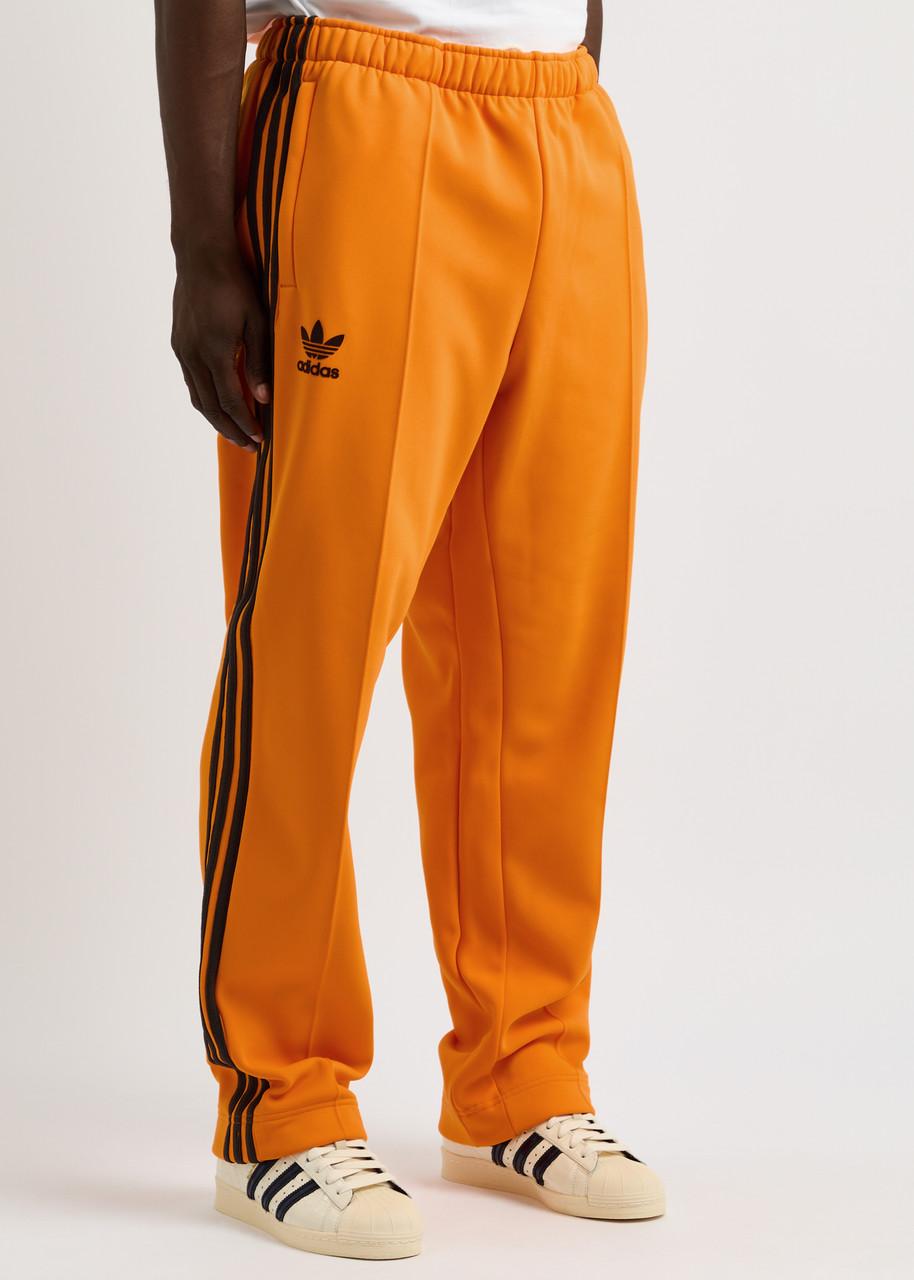 adidas Striped Straight Leg Jersey Track Pants in Orange for Men Lyst UK