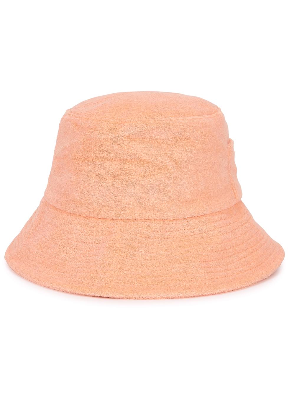 Lack of Color Wave Peach Cotton-terry Bucket Hat in Orange - Lyst