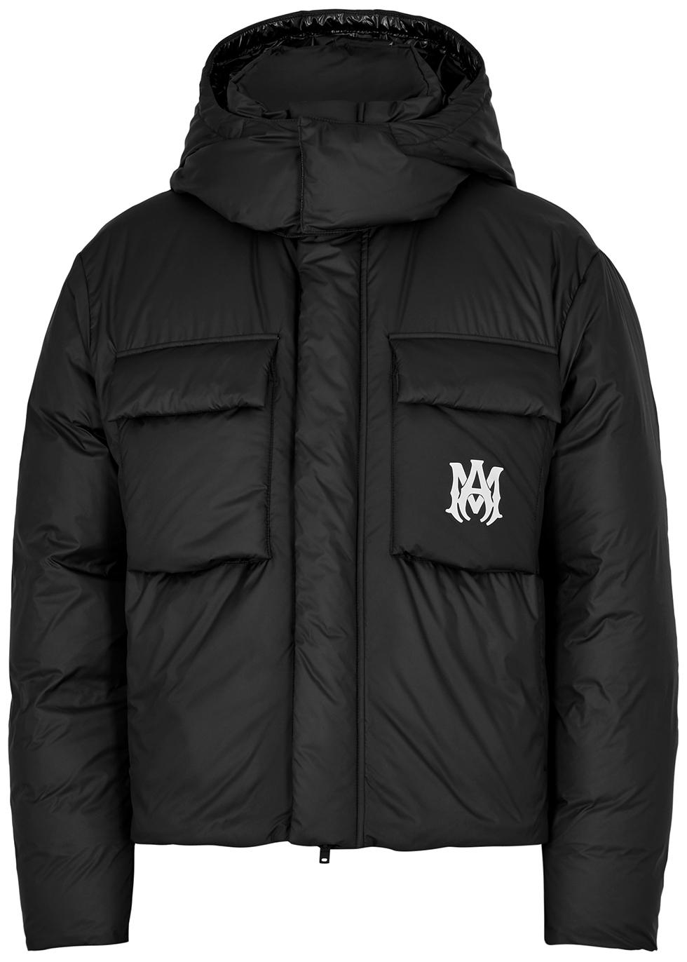 Amiri Quilted Hooded Shell Jacket in Black for Men | Lyst