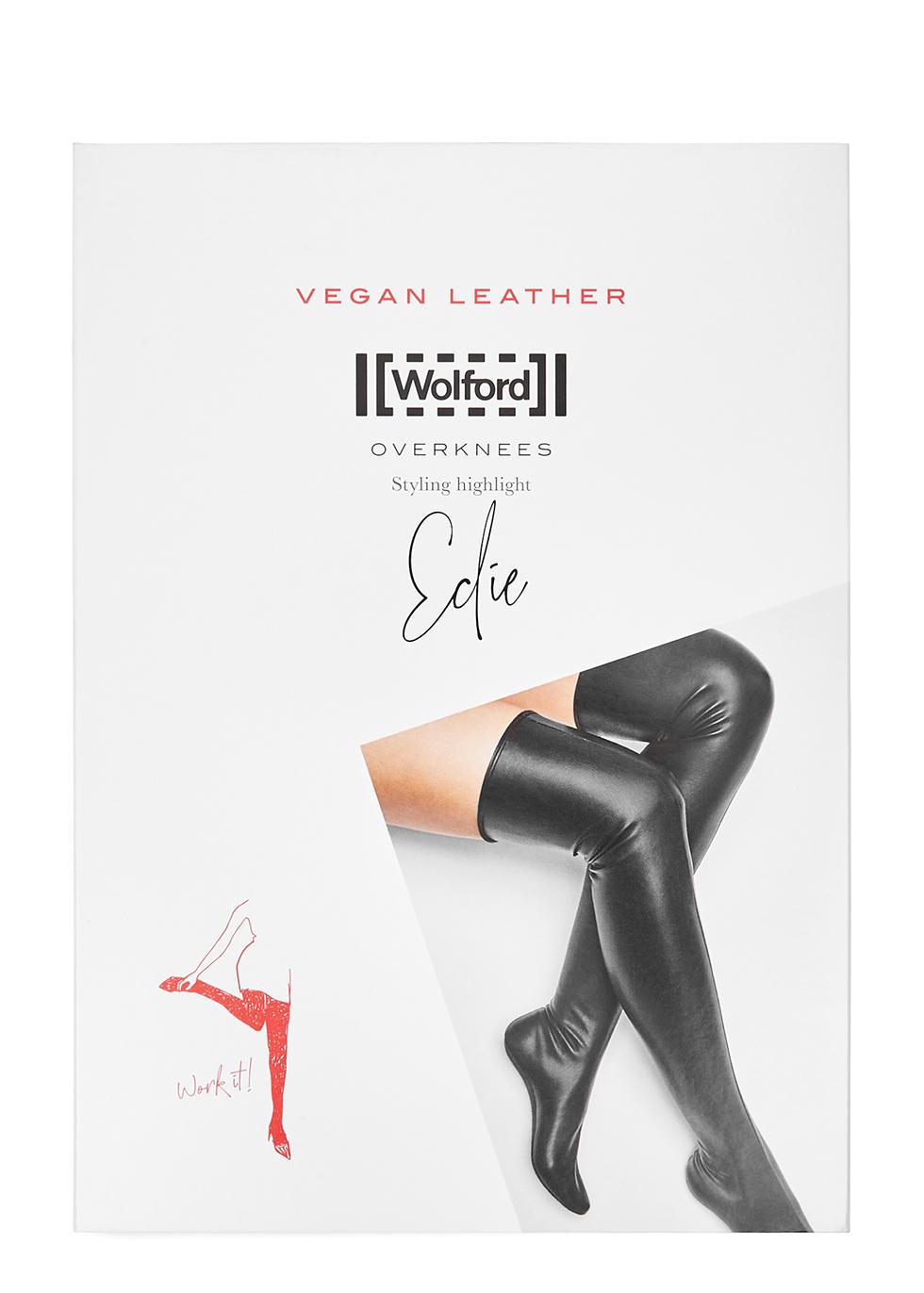 Wolford Edie Black Faux Leather Over 