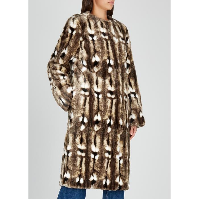 By Malene Birger Antelope Brown Faux Fur Coat Lyst By Malene Birger Antelope Brown Faux, Malene Birger Faux Fur Coat
