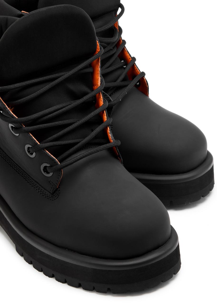 PDF CHANNEL Strada Gum Leather Boots in Black for Men | Lyst