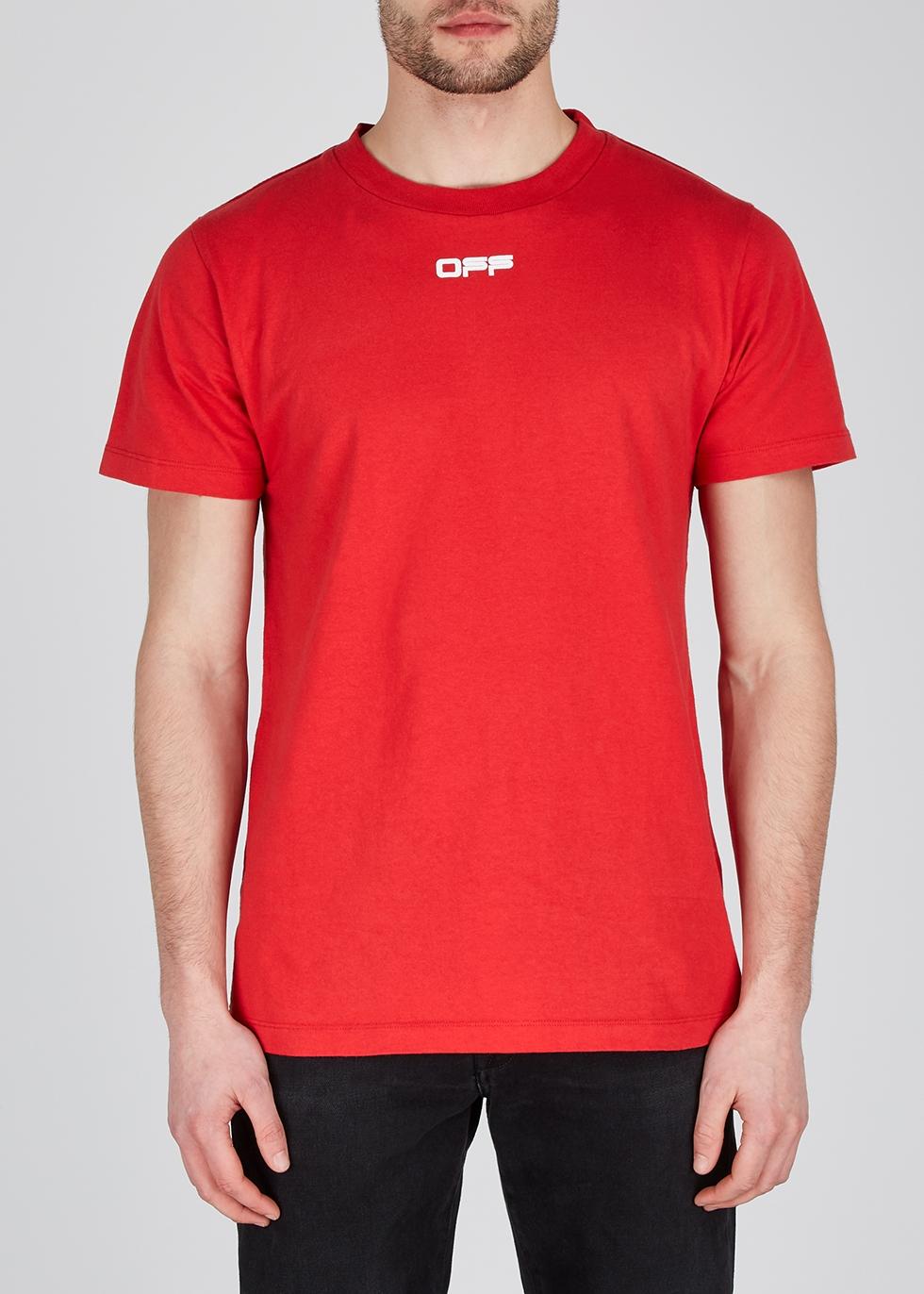 Ende Forkæle I navnet Off-White c/o Virgil Abloh Caravaggio Arrows Red Cotton T-shirt for Men |  Lyst