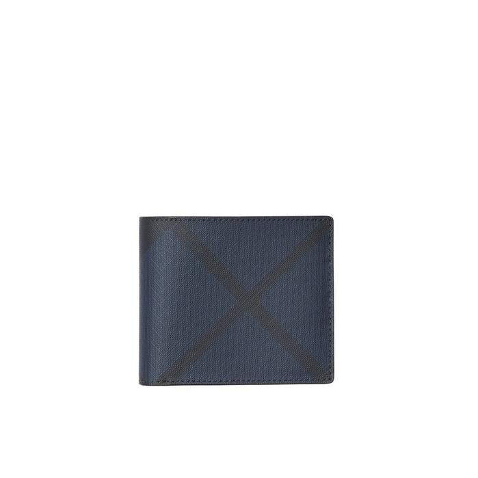 Navy blue Wallet with logo Burberry - Vitkac TW