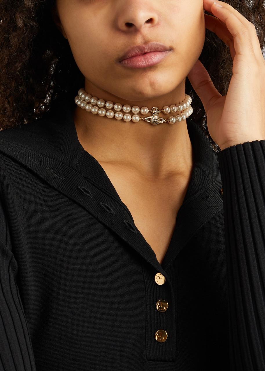 Vivienne Westwood Graziella Orb-embellished Pearl Choker in