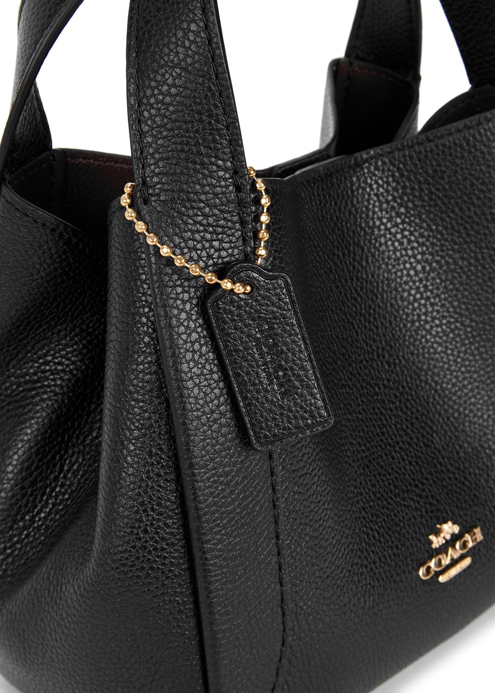 COACH Hadley 21 Black Leather Hobo Bag Lyst