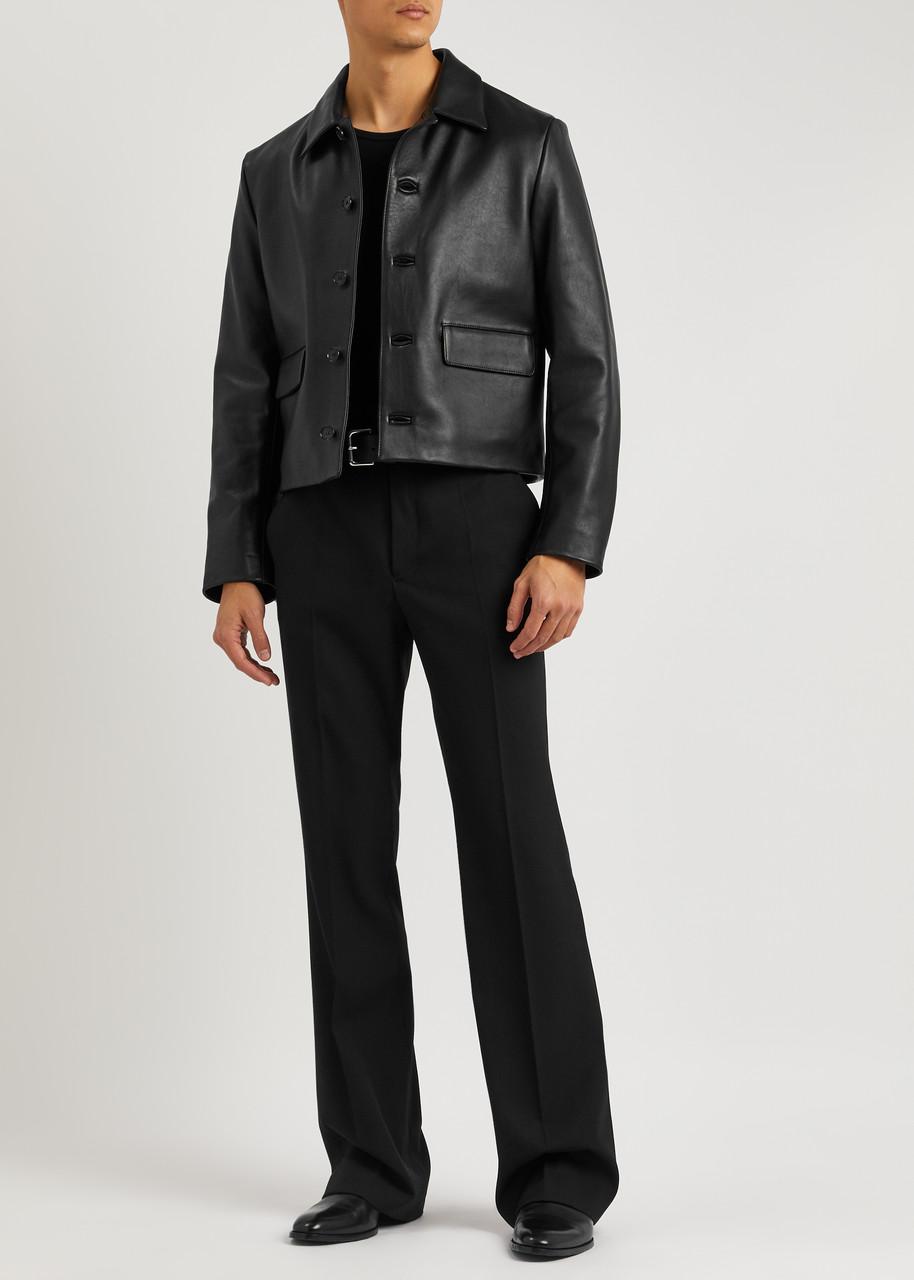 Second Layer Mad Dog Leather Jacket in Black for Men | Lyst Second Layer Mad Dog Leather Jacket in Black for Men | Lyst