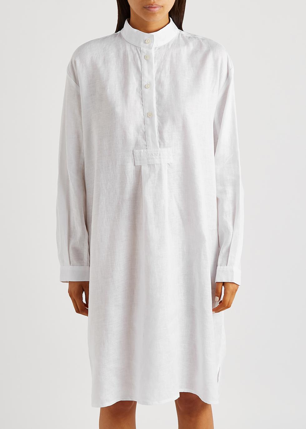 White linen store night dress