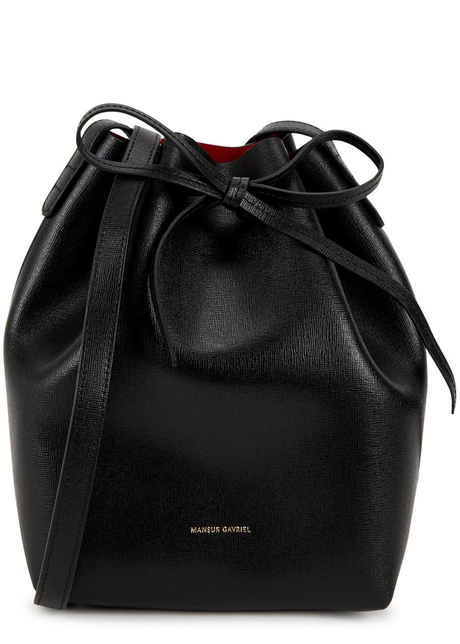 Mansur gavriel shop black bucket bag