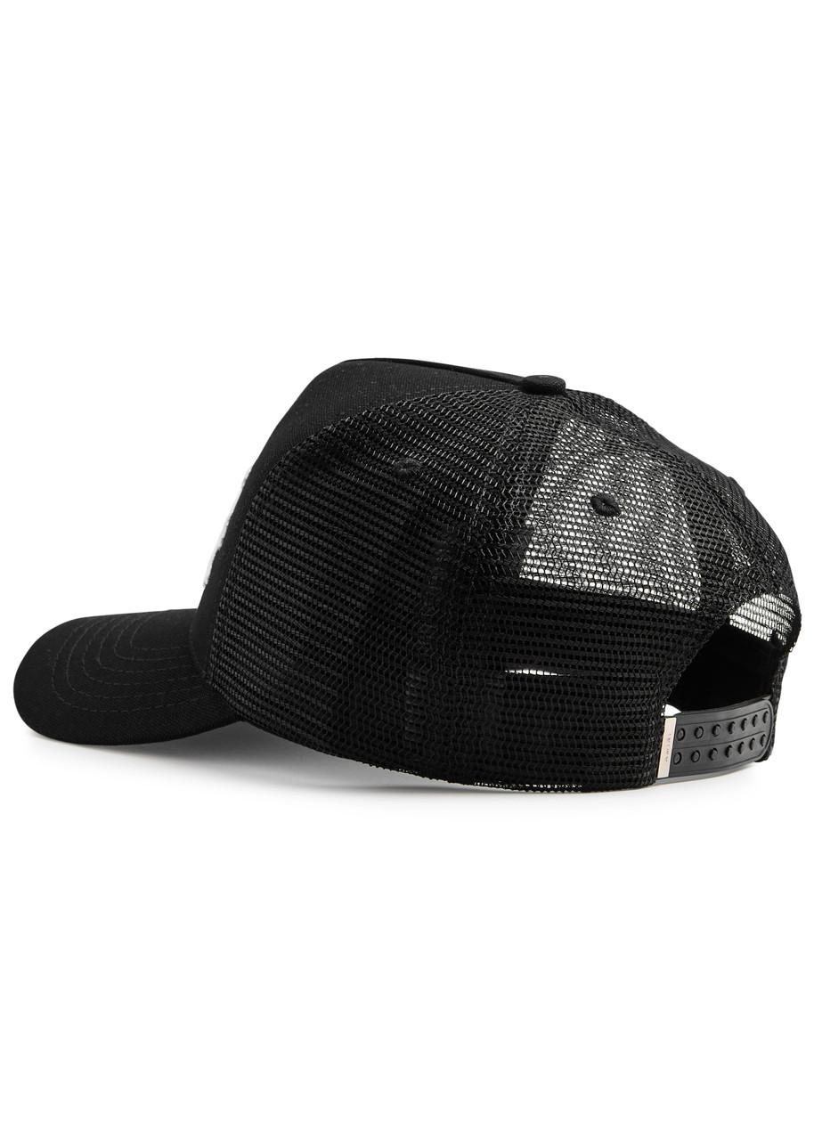 Amiri Bones Embroidered Trucker Hat in Black for Men | Lyst