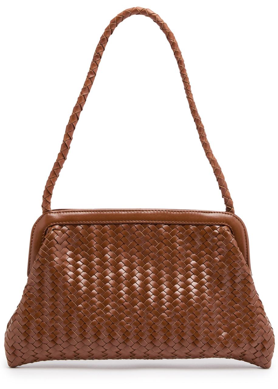 Bembien Le Sac Woven Leather Shoulder Bag in Brown Lyst