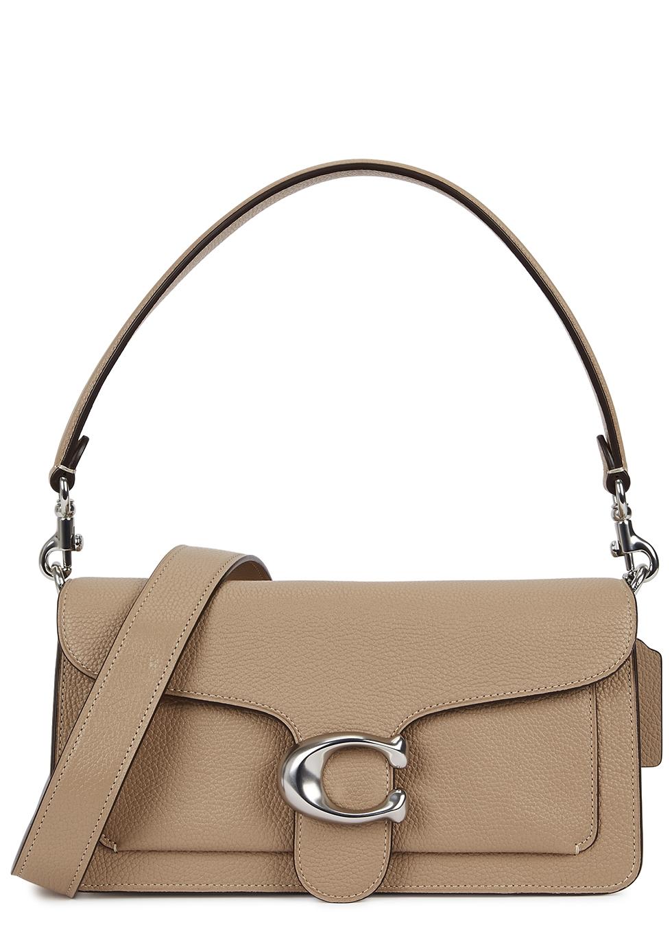 COACH Tabby 26 Taupe Leather Shoulder Bag | Lyst