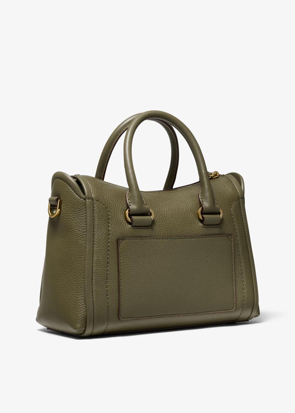 michael michael kors carine leather medium satchel