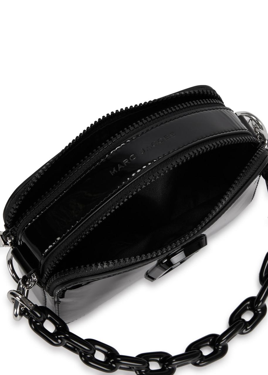 Marc Jacobs The Patent Leather Snapshot Bag in Black